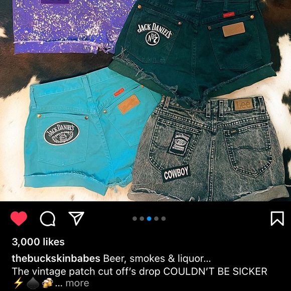 Vintage Lee Hi-Rise Patch Shorts - Picture 5 of 6